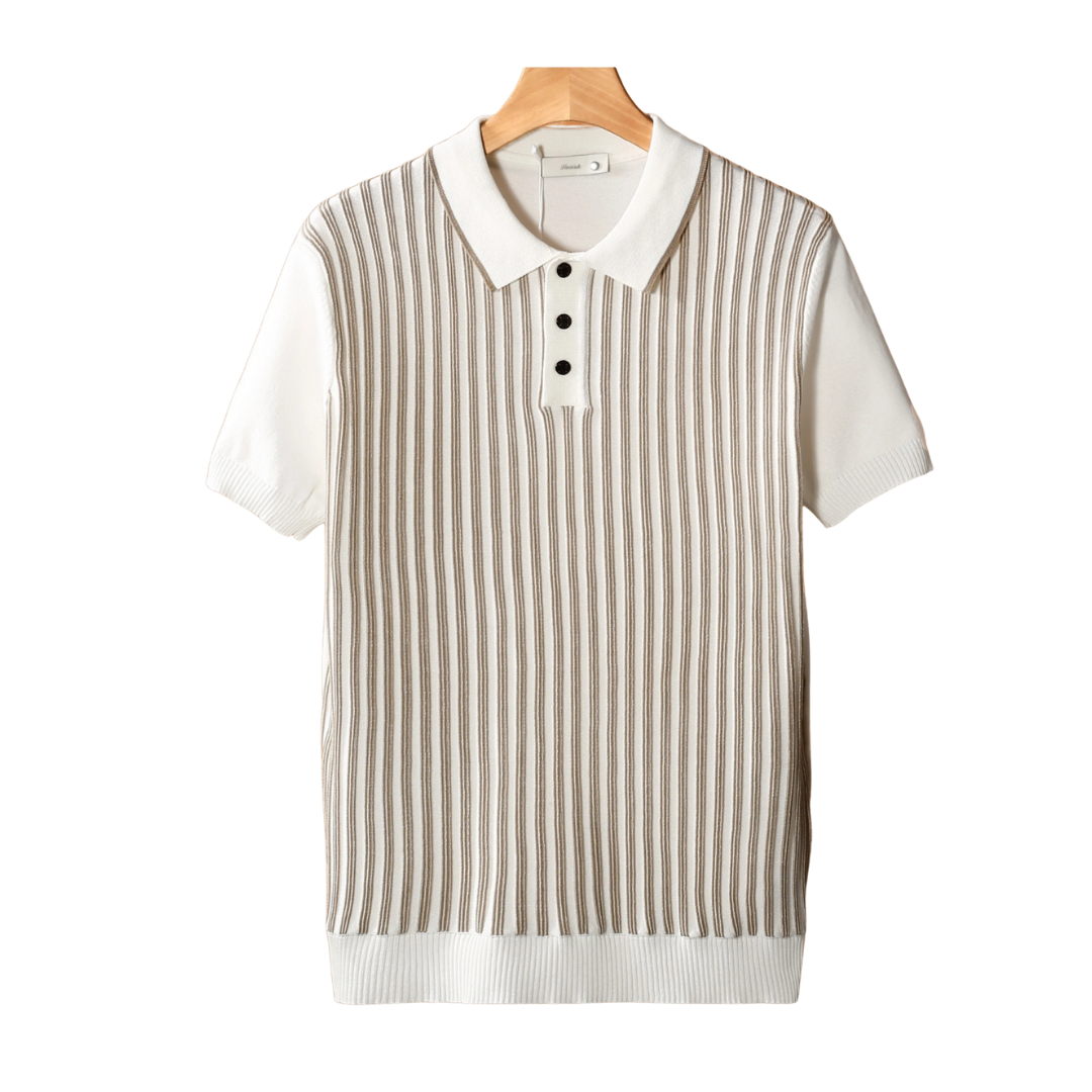 NOBA VERTICAL STRIPED POLO