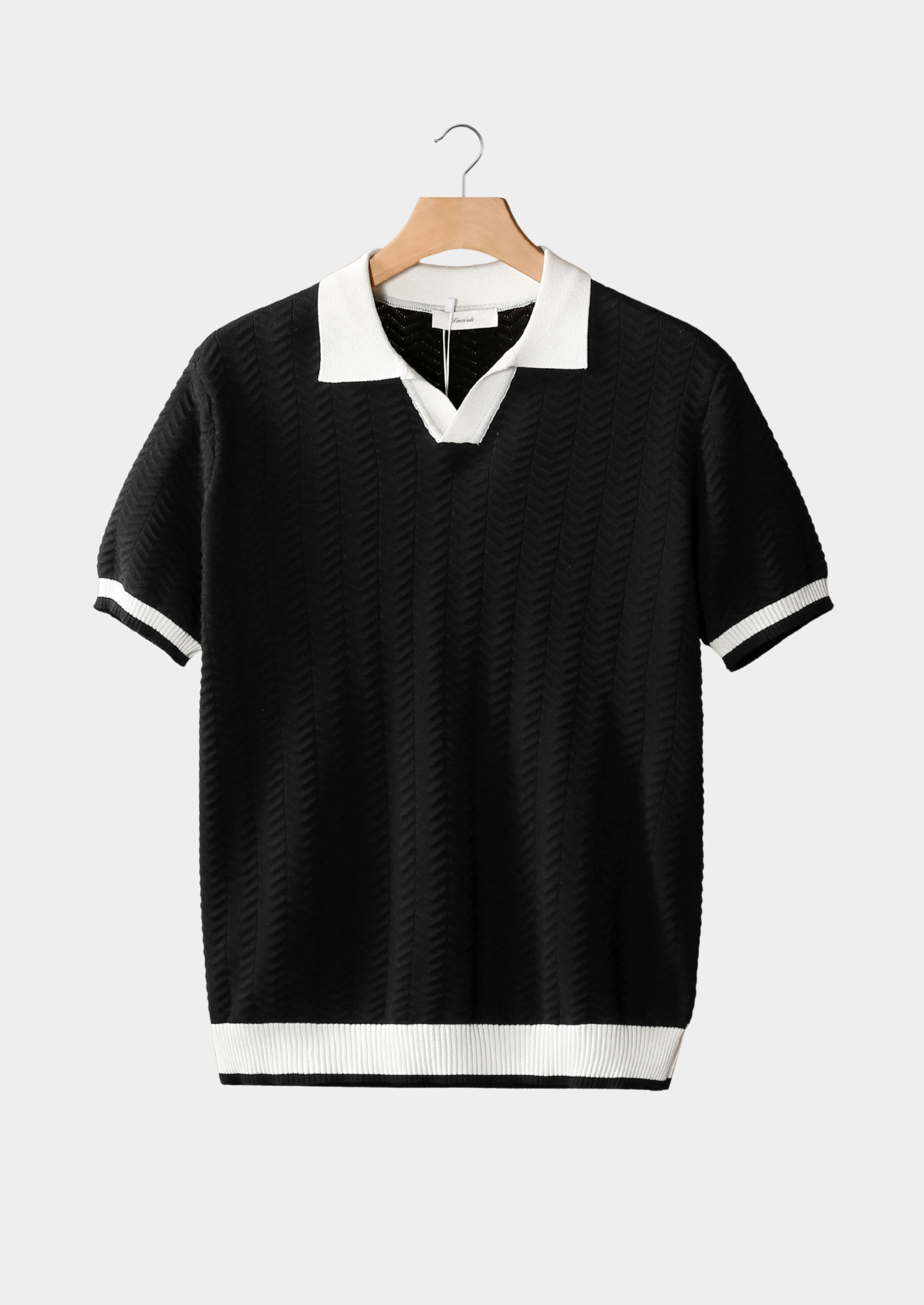 NOBA CONTRAST TEXTURED POLO