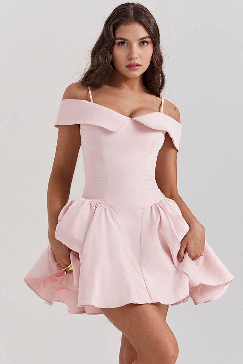 Chloé kurzes Kleid Chloé kurzes Kleid Rosa Chic Rosa M
